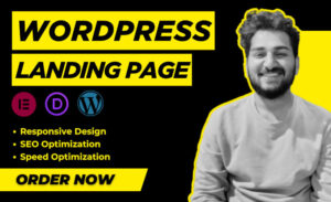 I will design a wordpress elementor or divi landing page website for your business