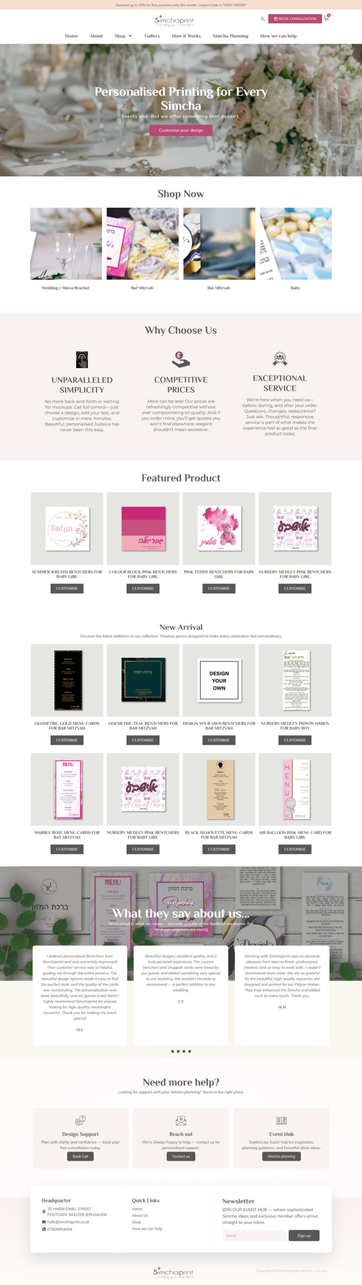 Custom Print E-commerce Website with PitchPrint In
