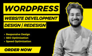 I will wordpress website development wordpress website design using elementor and divi