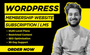 I will design or redesign wordpress website, membership website, lms, subscription site