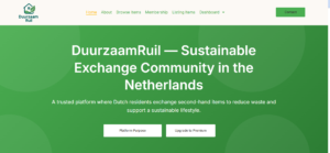 WordPress Membership Marketplace MVP — DuurzaamRuil NL