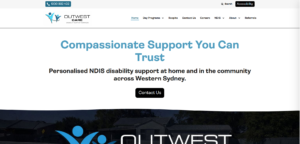 Accessible WordPress Website — Outwest Care NDIS Provider