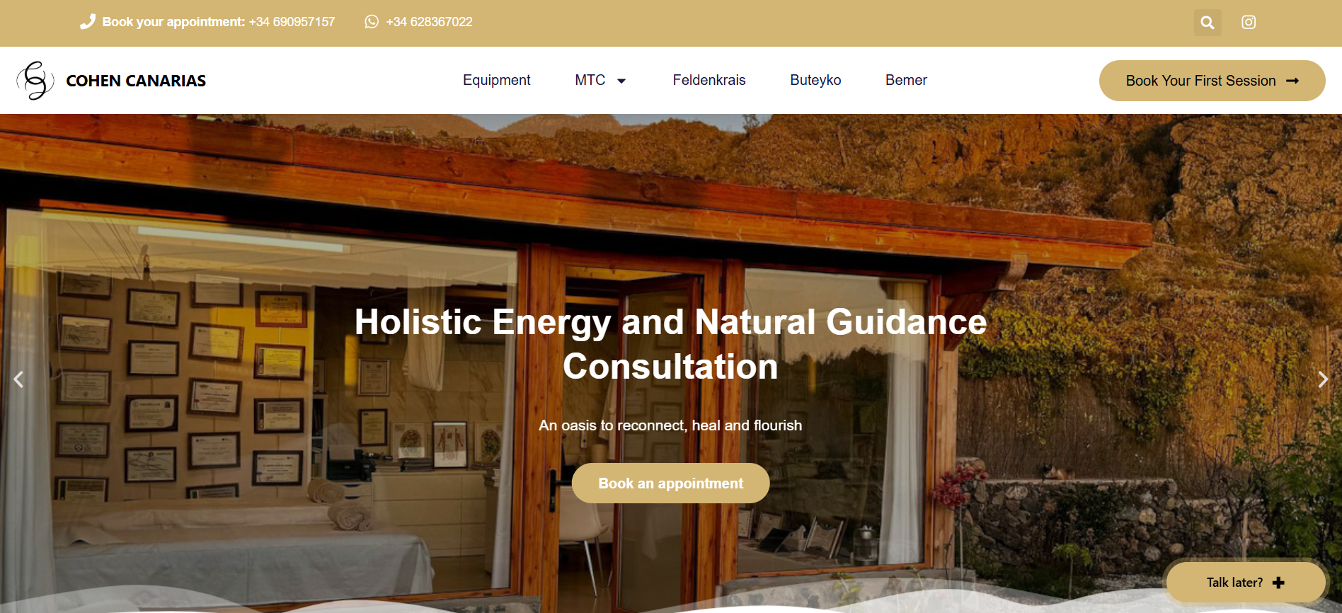Cohen Canarias — Divi Website Redesign — Mobile-Ready Site Transferred