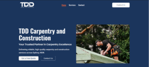 WordPress Tradie Website — TDD Carpentry & Construction Sydney