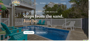 Just Be — Vacation Rental Website (Holden Beach, NC)