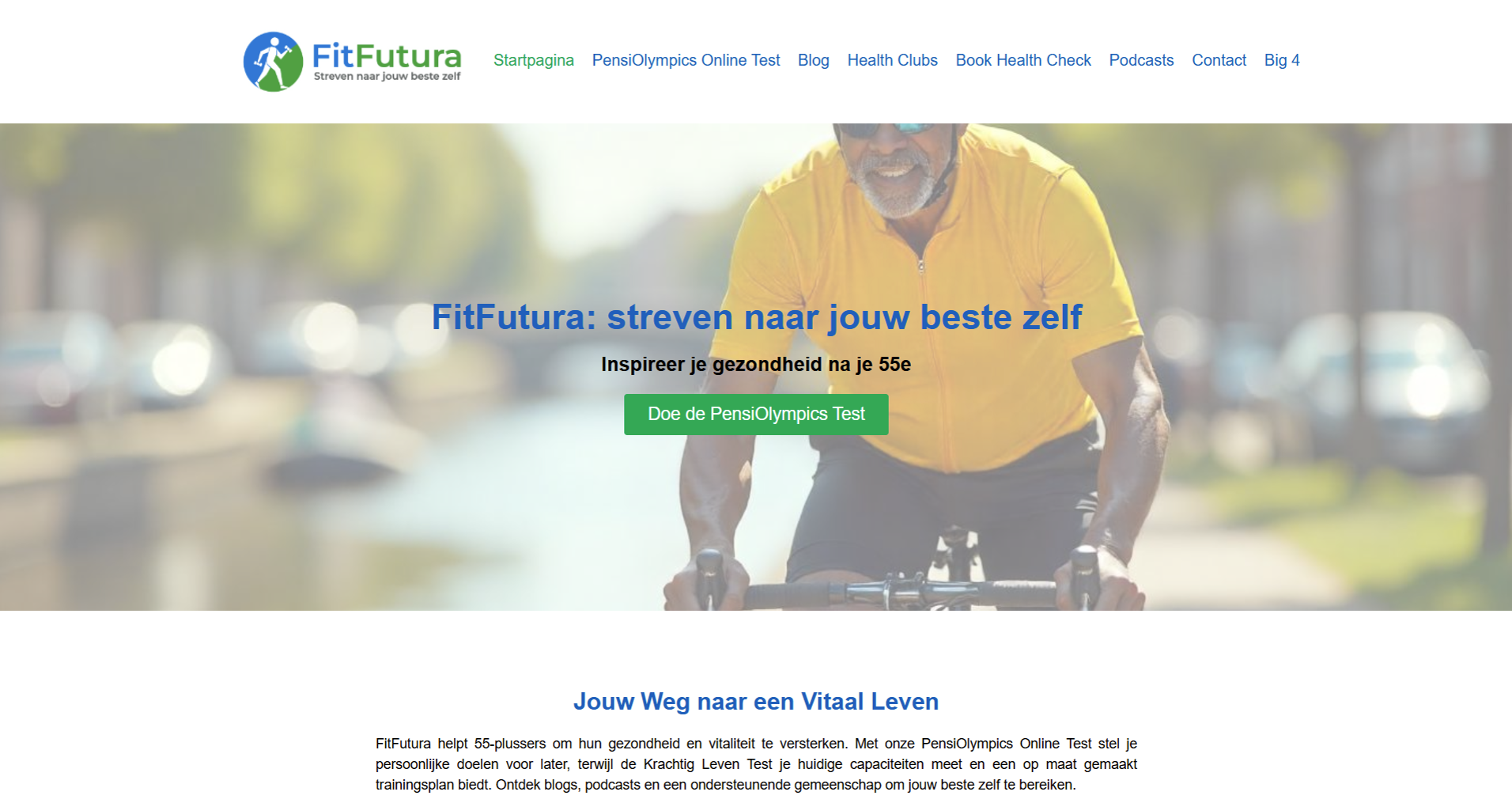 FitFutura — Elementor Health & Wellness Website — Senior-Friendly Phase 1 Launch - Home - Hero